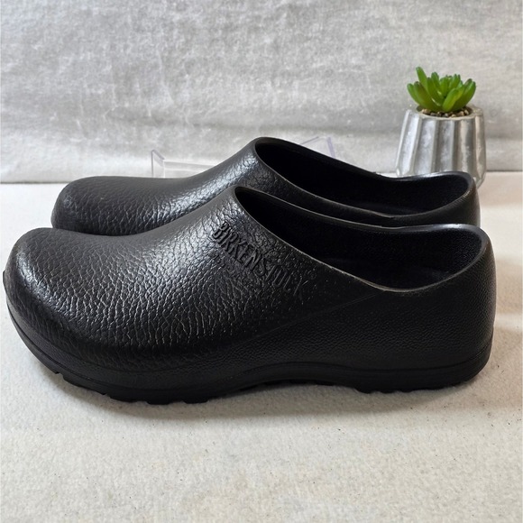 Birkenstock Profi Birko Flor Black Slip On Clogs Size 43 EU 280 US Mens 10/10.5 - Picture 9 of 12